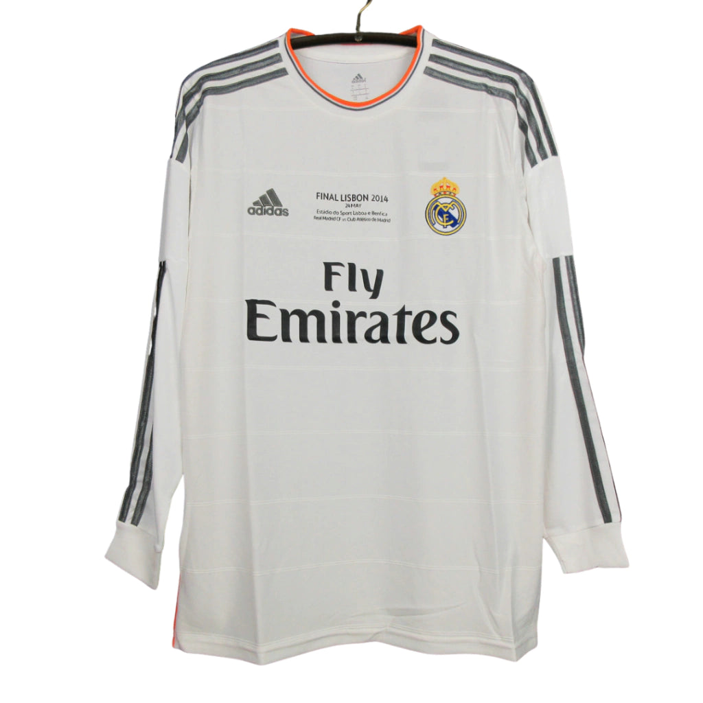 Camisa Manga Longa Retrô Real Madrid I Cristiano Ronaldo #7 2013 - Torcedor Masculina - Branco