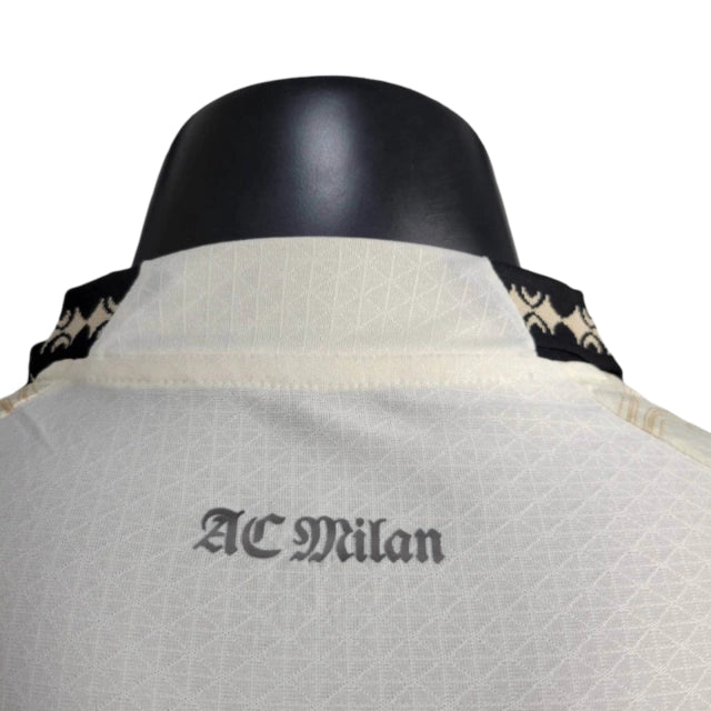 Camisa Manga Longa Milan 24/25 - Jogador Masculina - Off White - Manto Elegante