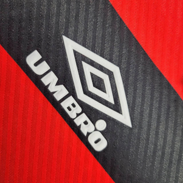 Camisa Manga Longa Retrô Flamengo I 94/95 - Torcedor Masculina - Vermelho e Preto