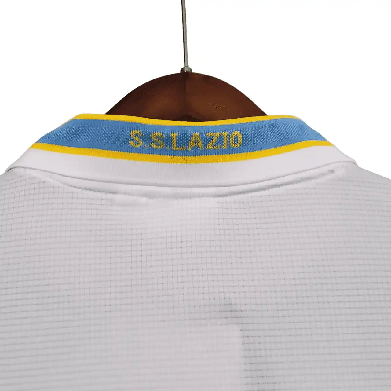Camisa Manga Longa Retrô Lazio II (Away) 2000/01 - Torcedor Masculina - Branco