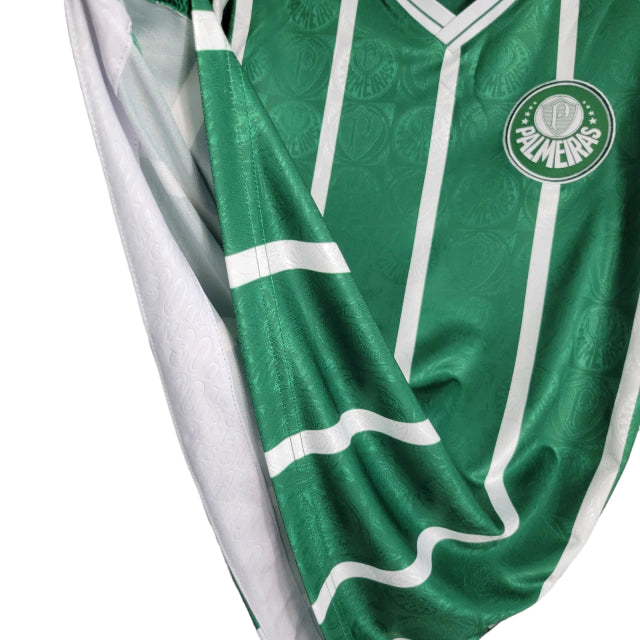 Camisa Manga Longa Retrô Palmeiras I 93/94 - Torcedor Masculina - Verde - Manto Elegante