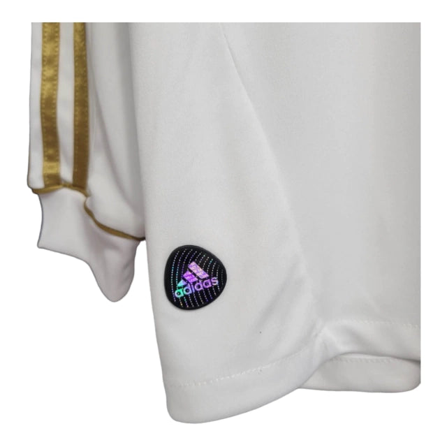 Camisa Manga Longa Retrô Real Madrid I (Home) 11/12 - Torcedor Masculina - Branco - Manto Elegante