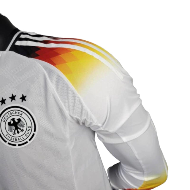 Camisa Manga Longa Seleção da Alemanha I (Home) 24/25 - Jogador Masculina - Branco - Manto Elegante
