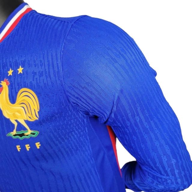 Camisa Manga Longa Seleção da França I (Home) 24/25 - Jogador Masculina - Azul - Manto Elegante