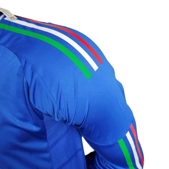Camisa Manga Longa Seleção da Itália I (Home) 24/25 - Jogador Masculina - Azul - Manto Elegante