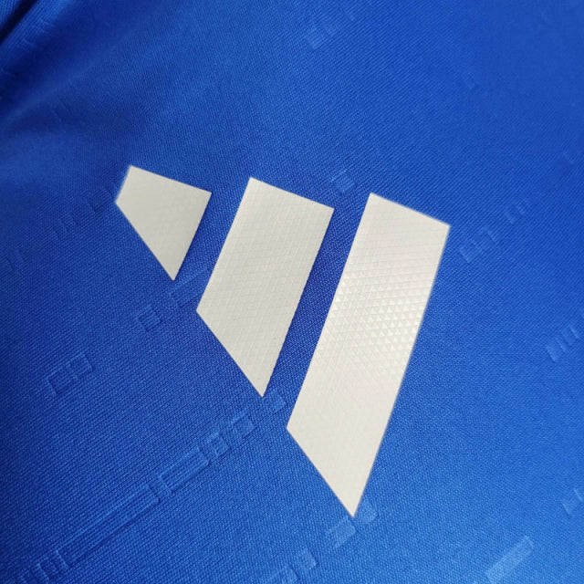 Camisa Manga Longa Seleção da Itália I (Home) 24/25 - Jogador Masculina - Azul - Manto Elegante