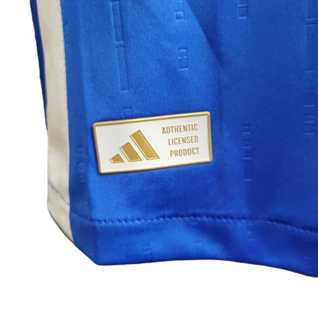 Camisa Manga Longa Seleção da Itália I (Home) 24/25 - Jogador Masculina - Azul - Manto Elegante