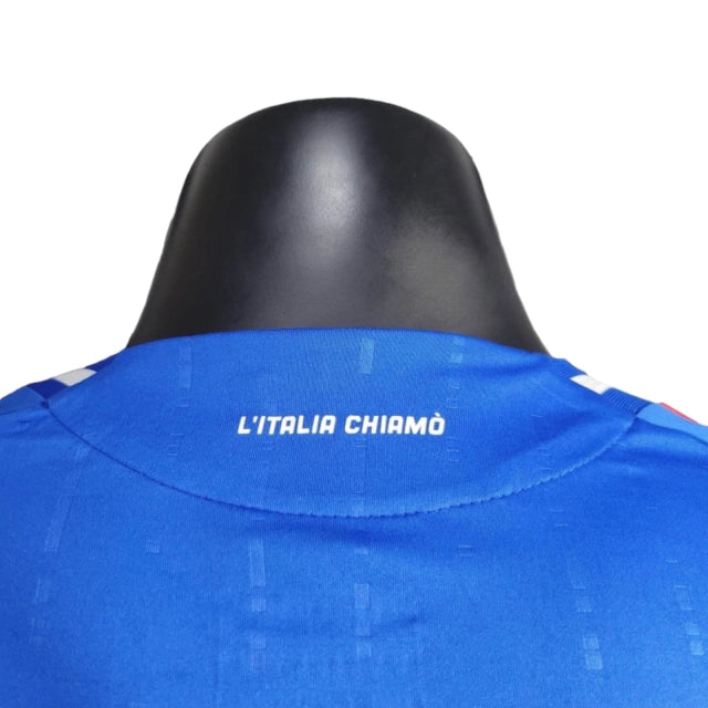 Camisa Manga Longa Seleção da Itália I (Home) 24/25 - Jogador Masculina - Azul - Manto Elegante