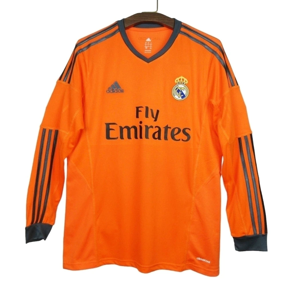 Camisa Manga Longa Retrô Real Madrid III Cristiano Ronaldo #7 2013 - Torcedor Masculina - Laranja