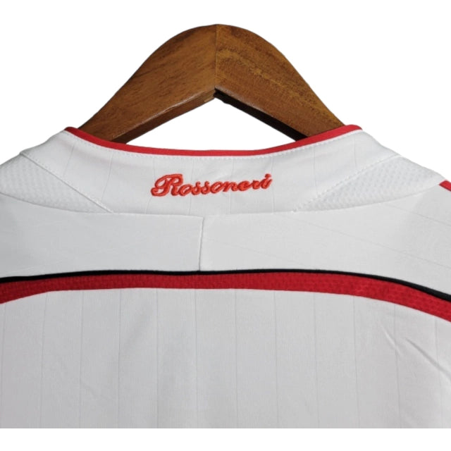 Camisa Manga Longa Retrô Milan II (Away) 06/07 - Torcedor Masculina - Branco - Manto Elegante