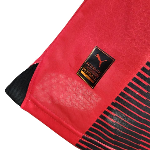 Camisa Milan I (Home) 23/24 - Jogador Masculina - Vermelho e Preto