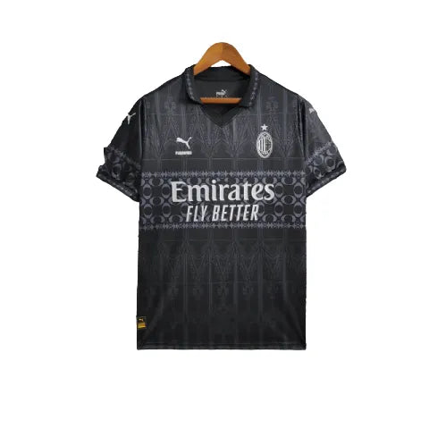 Camisa Milan 24/25 - Torcedor Masculina - Black - Manto Elegante