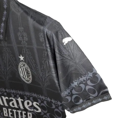 Camisa Milan 24/25 - Torcedor Masculina - Black - Manto Elegante