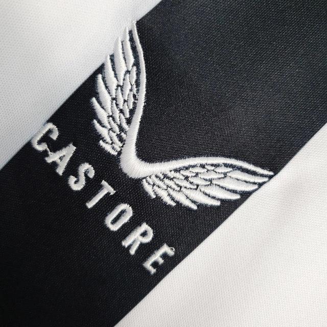Camisa Newcastle I (Home) 23/24 - Torcedor Masculina - Branco e Preto - Manto Elegante