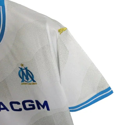 Camisa Olympique Marseille I (Home) 23/24 - Torcedor Masculina - Branco - Manto Elegante