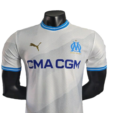 Camisa Olympique Marseille I (Home) 23/24 - Jogador Masculina - Branco