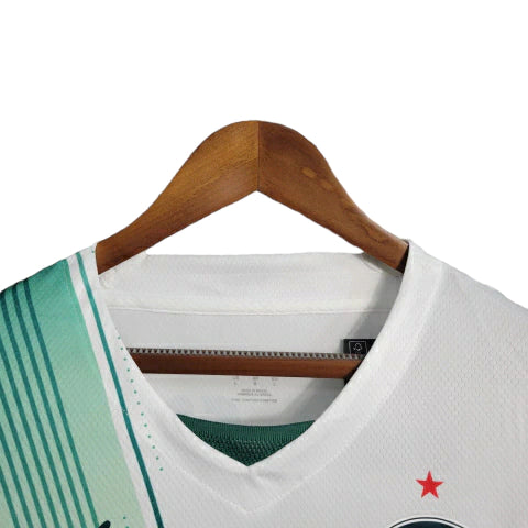 Camisa Manga Longa Palmeiras II 23/24 - Torcedor Masculina - Branco - Manto Elegante