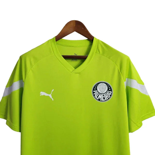 Camisa de Treino Palmeiras 23/24 - Torcedor Masculina - Verde Limão - Manto Elegante