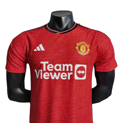 Camisa Manchester United I (Home) 23/24 - Jogador Masculina - Vermelho