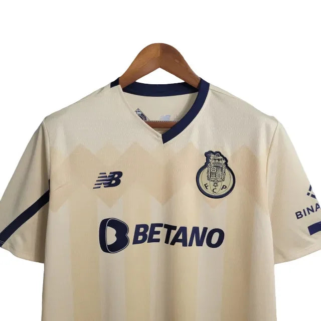 Camisa Porto II (Away) 23/24 - Torcedor Masculina - Bege - Manto Elegante