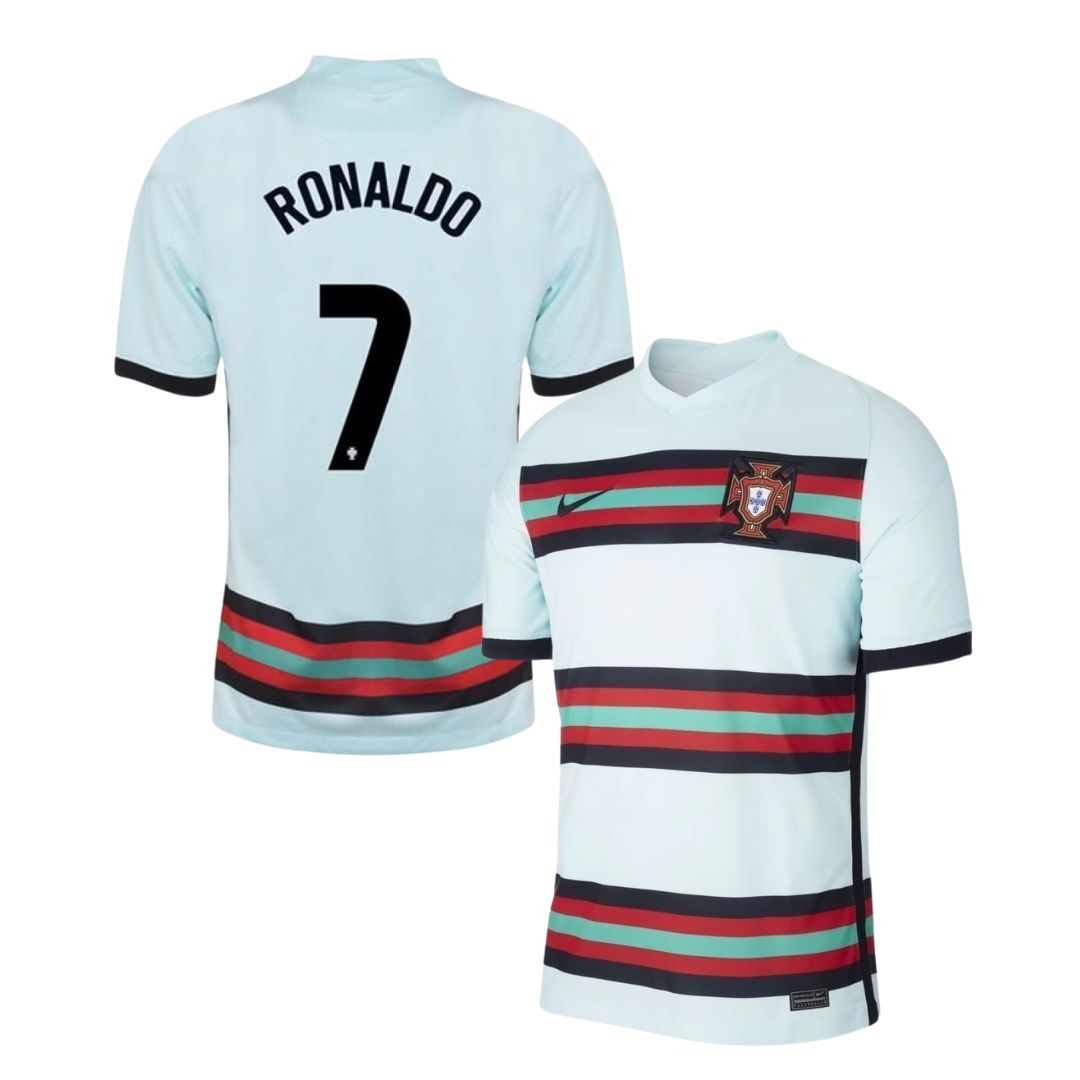 Camisa Retrô Portugal II Cristiano Ronaldo #7 2020 - Torcedor Masculina - Azul