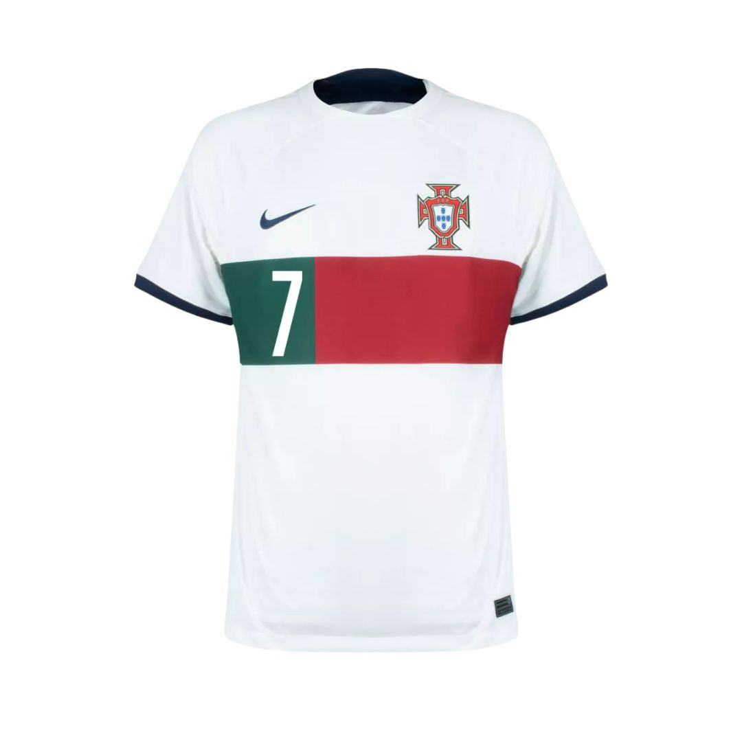 Camisa Portugal II Cristiano Ronaldo #7 2022 - Torcedor Masculina - Branco