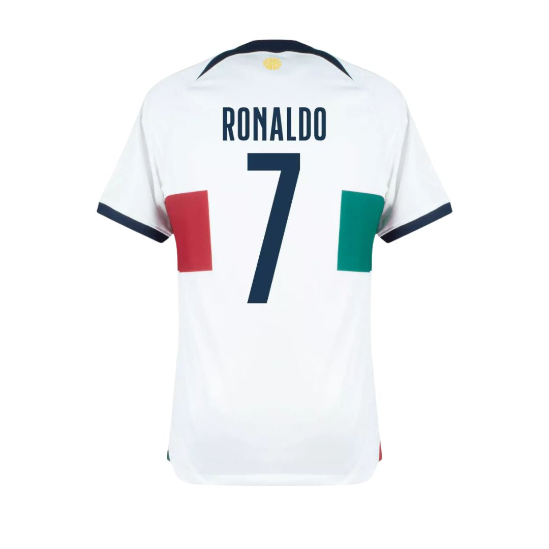 Camisa Portugal II Cristiano Ronaldo #7 2022 - Torcedor Masculina - Branco