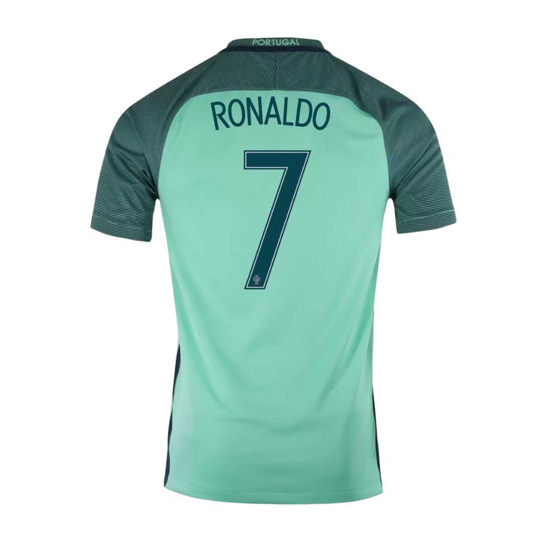 Camisa Retrô Portugal II Cristiano Ronaldo #7 2016 - Torcedor Masculina - Verde
