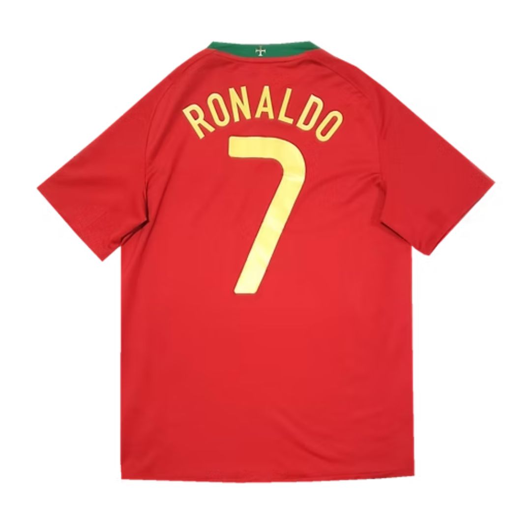 Camisa Retrô Portugal I Cristiano Ronaldo #7 2008 - Torcedor Masculina - Vermelho