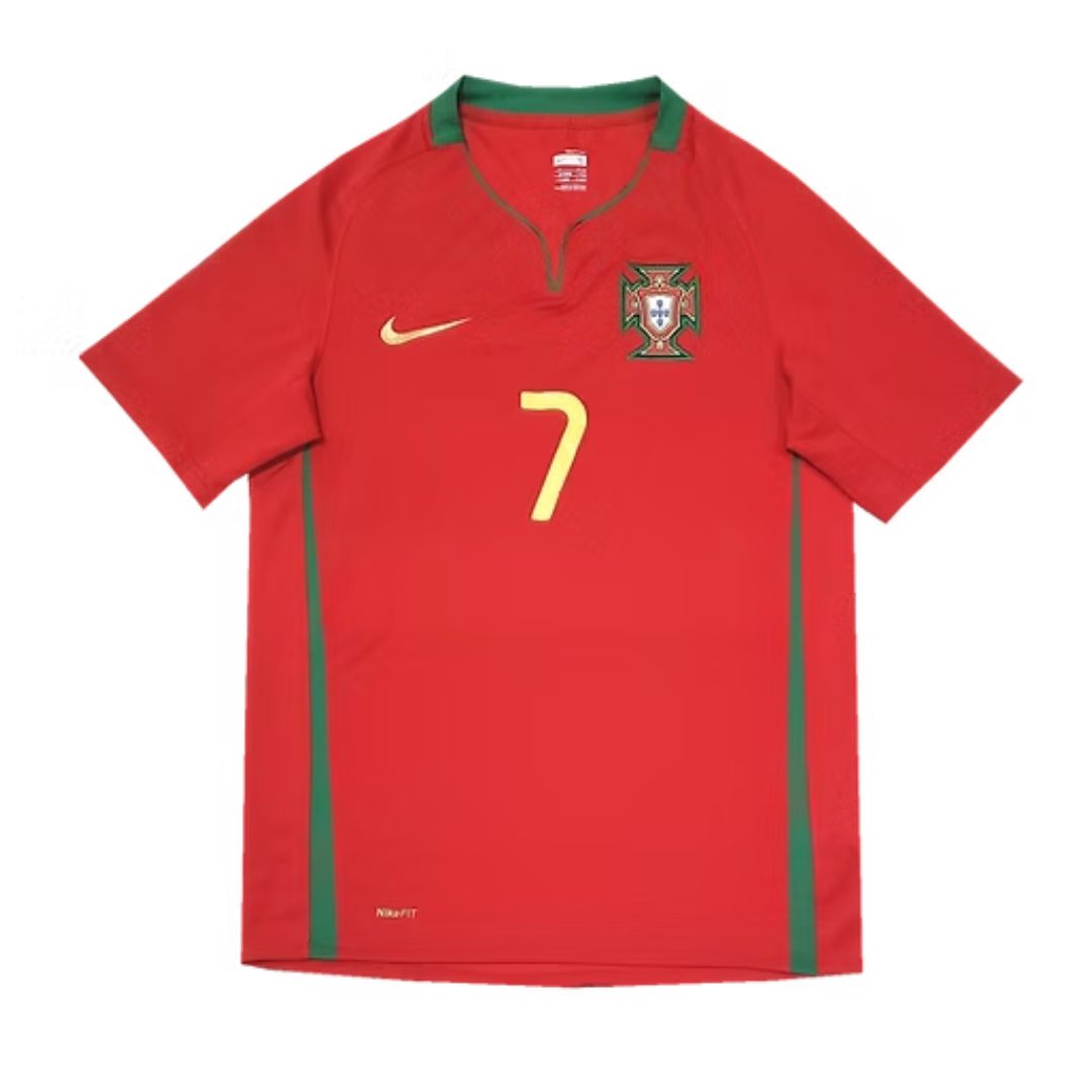 Camisa Retrô Portugal I Cristiano Ronaldo #7 2008 - Torcedor Masculina - Vermelho