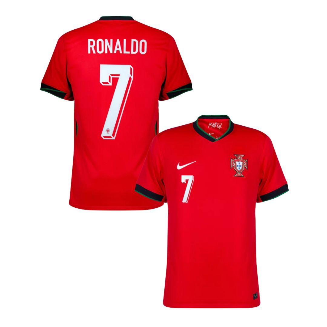 Camisa Portugal I Cristiano Ronaldo #7 2024 - Torcedor Masculina - Vermelho