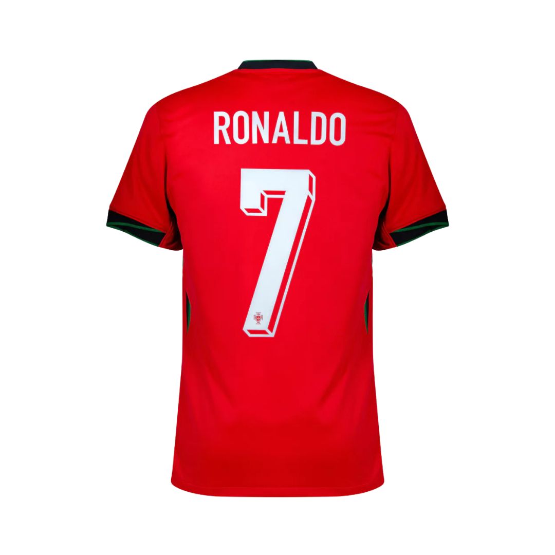 Camisa Portugal I Cristiano Ronaldo #7 2024 - Torcedor Masculina - Vermelho