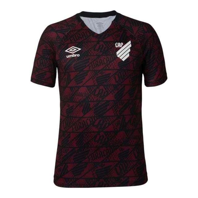 Camisa Pré Jogo Athletico Paranaense 25/26 - Torcedor Masculina - Vermelho e Preto