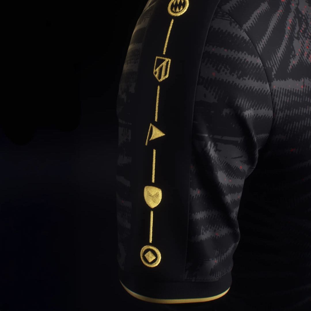 Camisa "The Parisians" 25/26 - Campeão de 2025 - Edição Especial - Torcedor Masculina - Preto e Vermelho