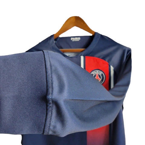 Camisa Manga Longa PSG I (Home) 23/24 - Torcedor Masculina - Azul - Manto Elegante