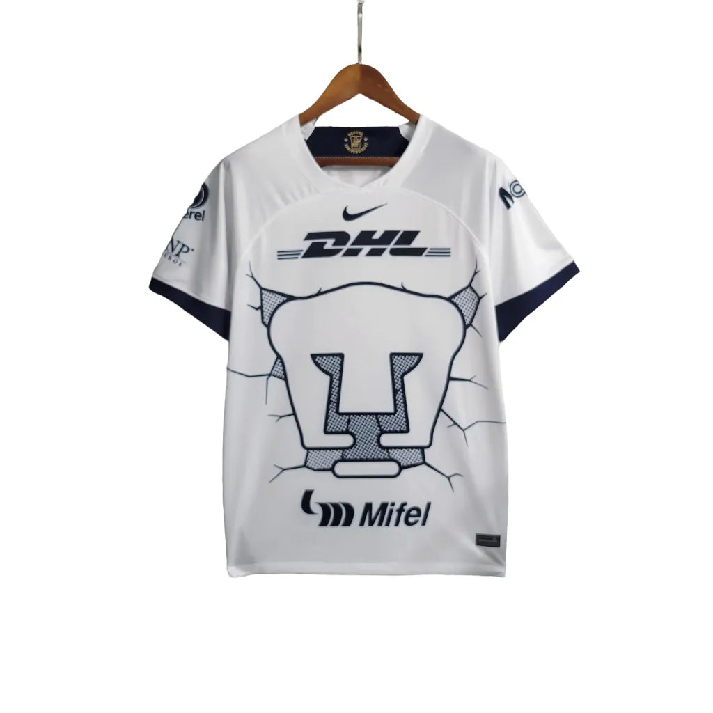 Camisa Pumas do México I (Home) 23/24 - Torcedor Masculina - Branco - Manto Elegante