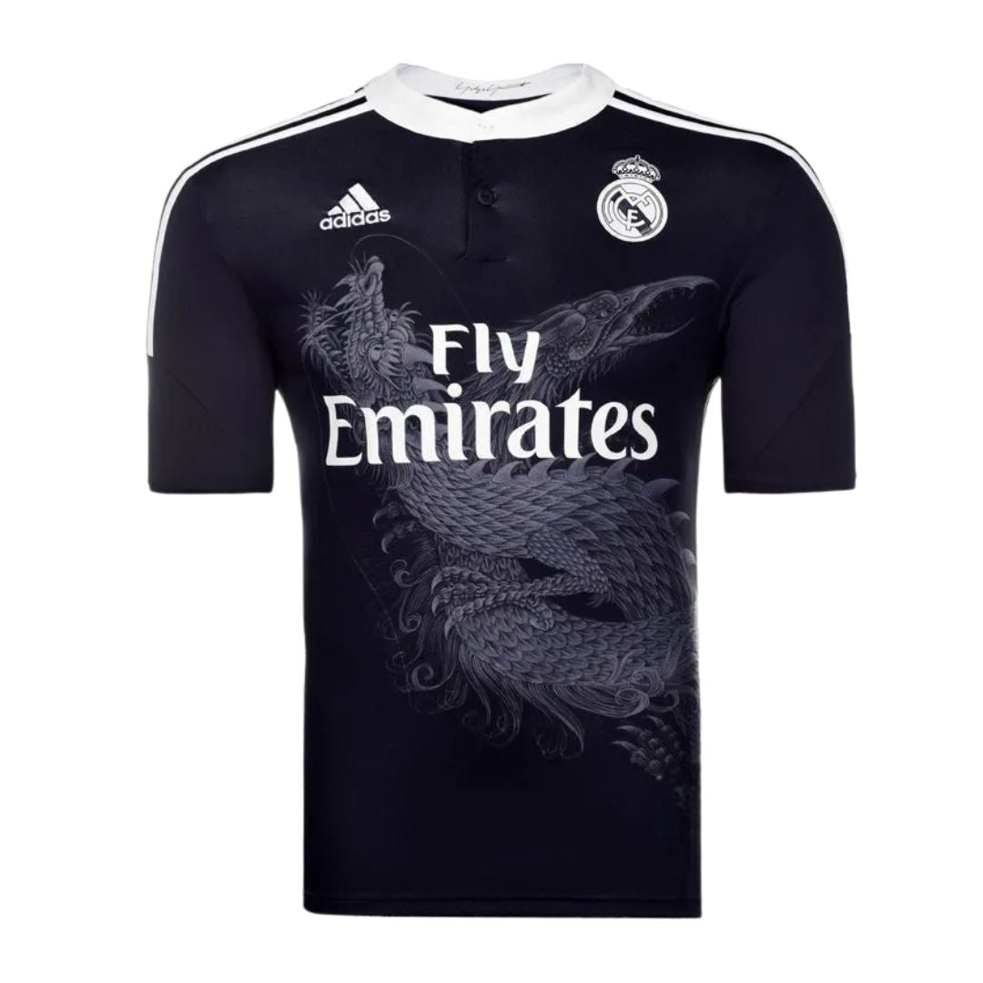 Camisa Retrô Real Madrid III Cristiano Ronaldo #7 2014 - Torcedor Masculina - Preto