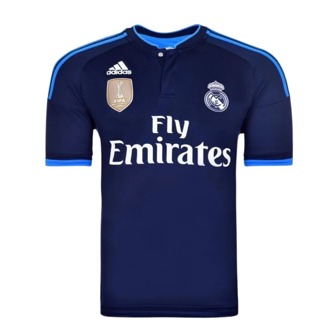 Camisa Retrô Real Madrid III Cristiano Ronaldo #7 2015 - Torcedor Masculina - Azul