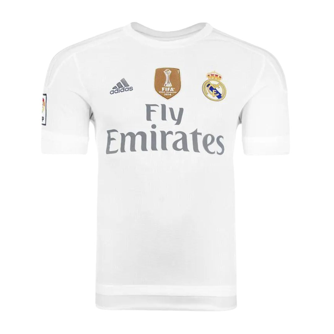 Camisa Retrô Real Madrid I Cristiano Ronaldo #7 2015 - Torcedor Masculina - Branco