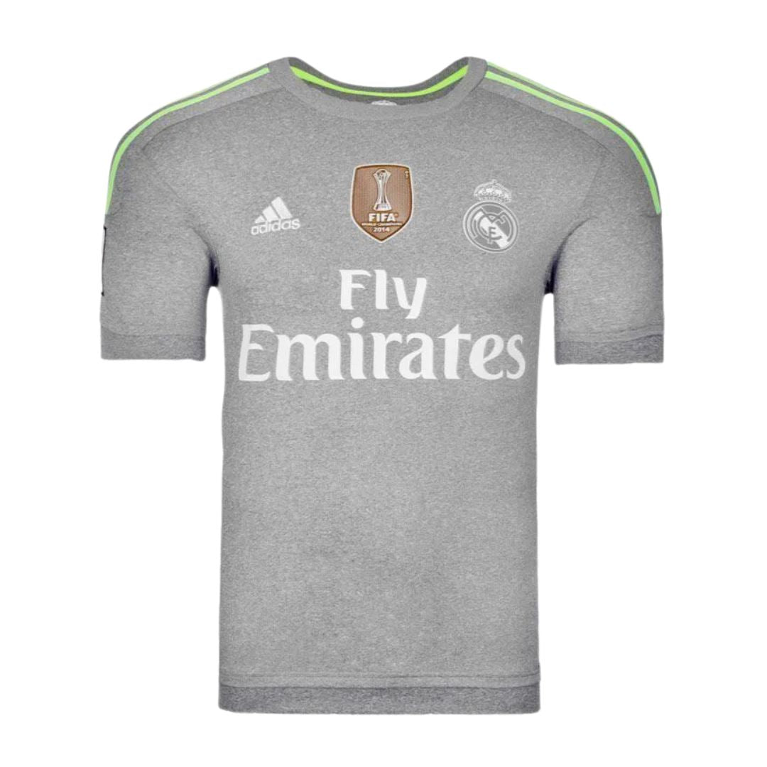 Camisa Retrô Real Madrid II Cristiano Ronaldo #7 2015 - Torcedor Masculina - Cinza