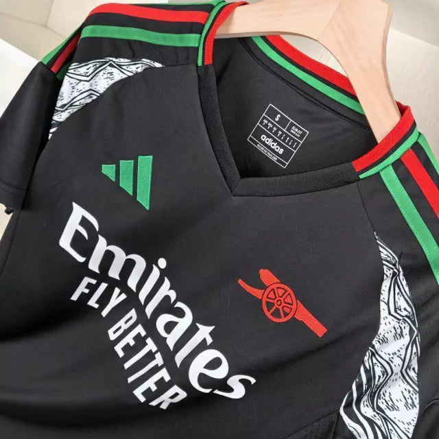 Camisa Arsenal II (Away) 24/25 - Torcedor Feminina - Preto