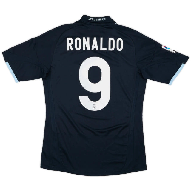 Camisa Retrô Real Madrid II Cristiano Ronaldo #9 2009 - Torcedor Masculina - Preto