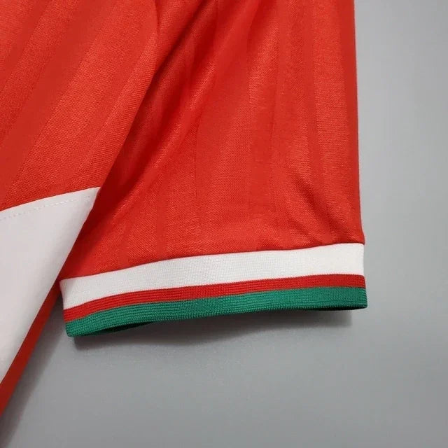 Camisa Retrô Liverpool I (Home) 1993 - Torcedor Masculina - Vermelho e Branco - Manto Elegante