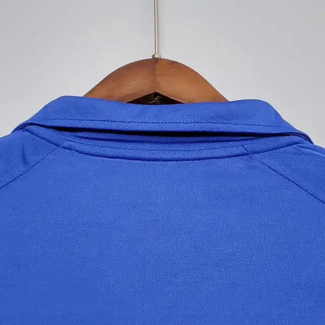 Camisa Retrô Seleção do Brasil II 2002 - Torcedor Masculina - Azul