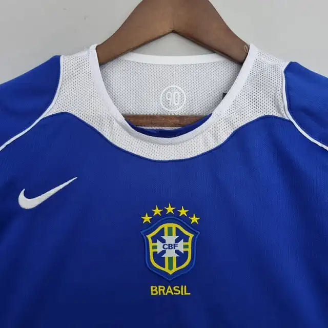 Camisa Retrô Seleção do Brasil II 2004 - Torcedor Masculina - Azul