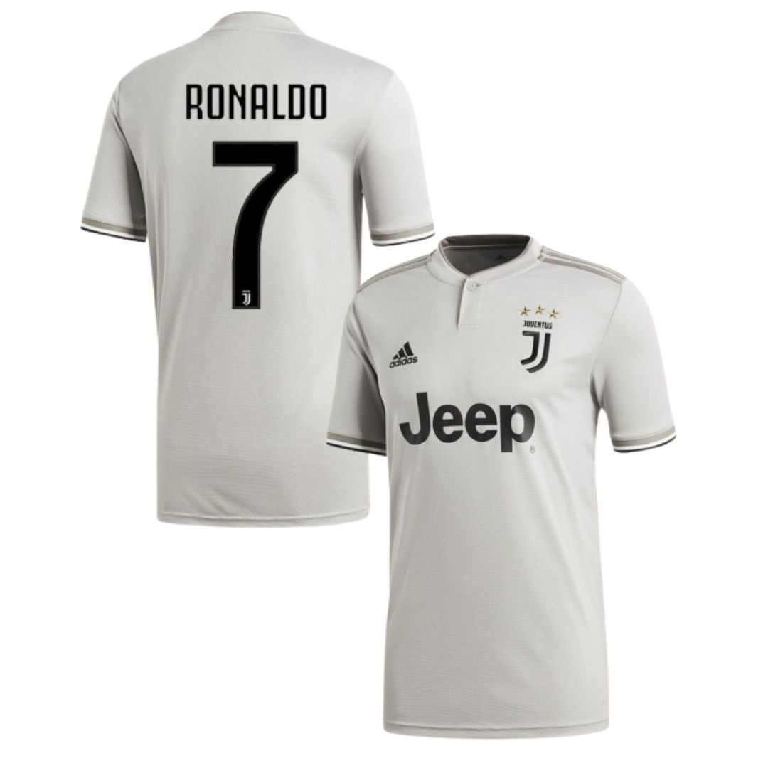 Camisa Retrô Juventus II Cristiano Ronaldo #7 2018 - Torcedor Masculina - Bege