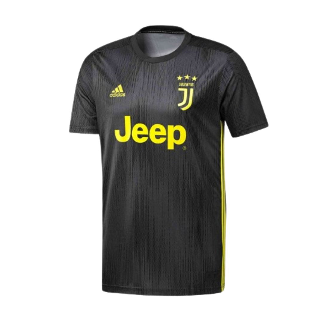 Camisa Retrô Juventus III Cristiano Ronaldo #7 2018 - Torcedor Masculina - Preto