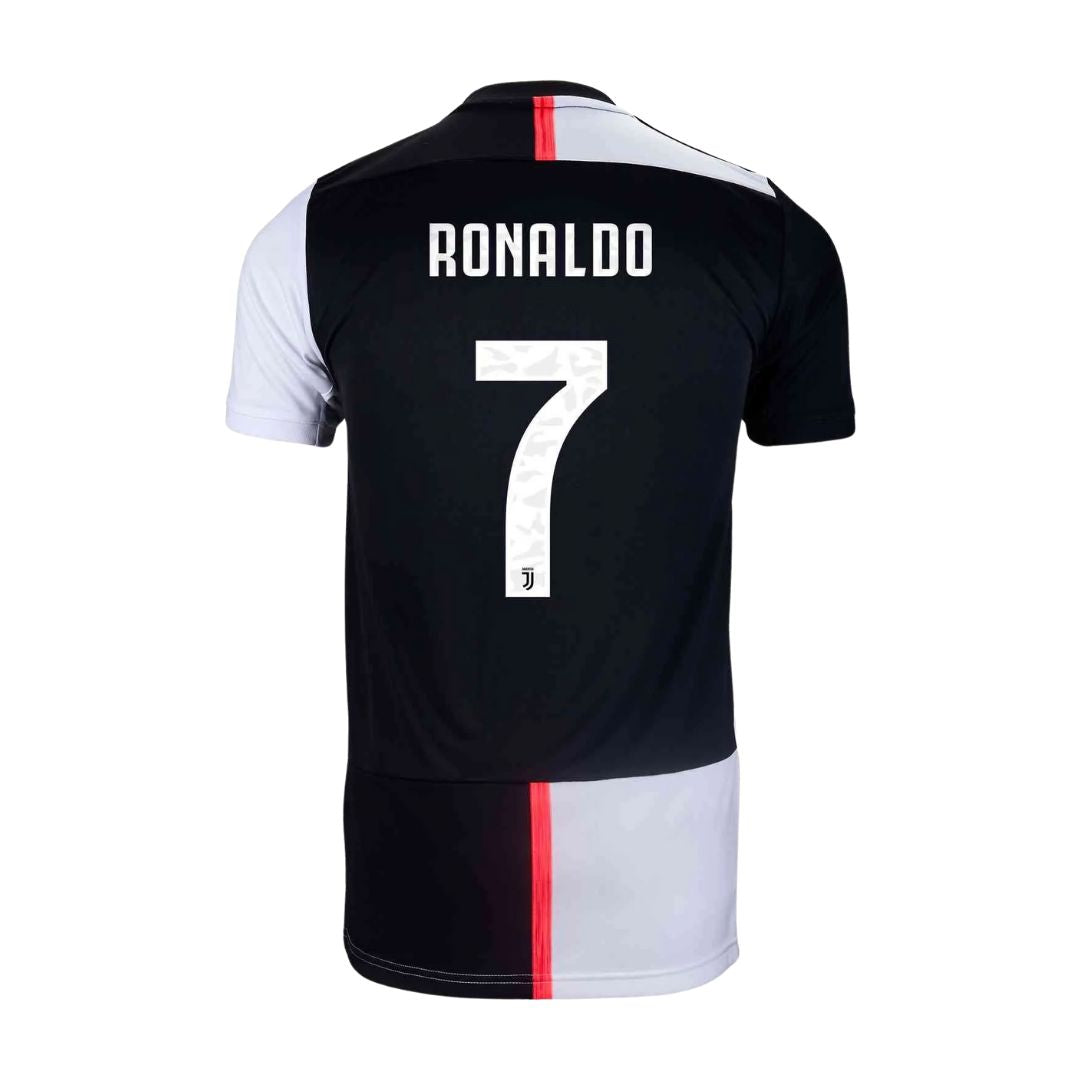 Camisa Retrô Juventus I Cristiano Ronaldo #7 2019 - Torcedor Masculina - Preto e Branco