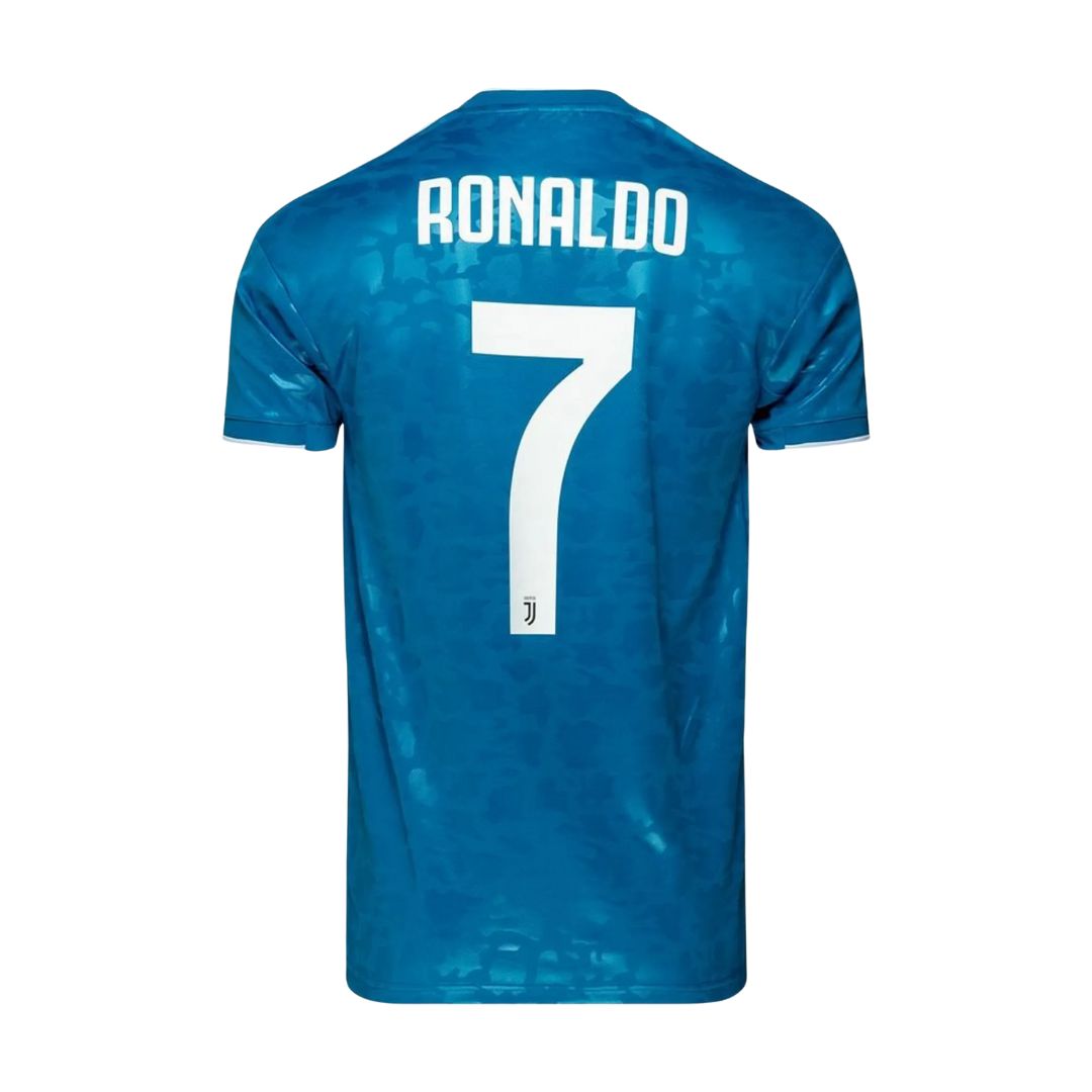 Camisa Retrô Juventus III Cristiano Ronaldo #7 2019 - Torcedor Masculina - Azul
