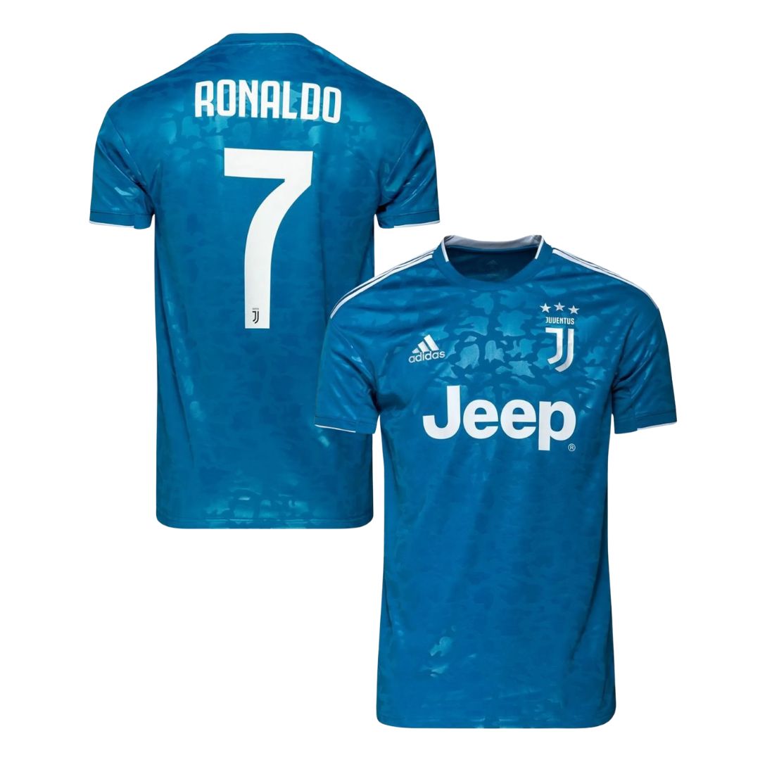 Camisa Retrô Juventus III Cristiano Ronaldo #7 2019 - Torcedor Masculina - Azul